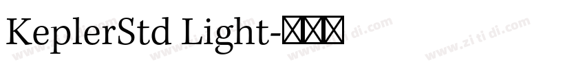 KeplerStd Light字体转换